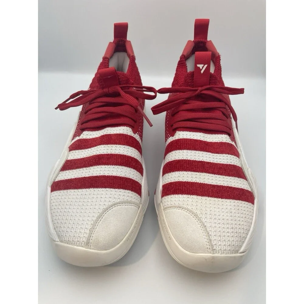 Adidas Trae‎ Young 2 Basketball Shoes Red White Knit Upper Men's 14